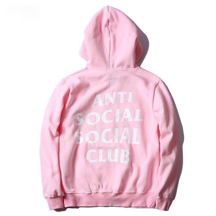 hoodie anti social social club pink