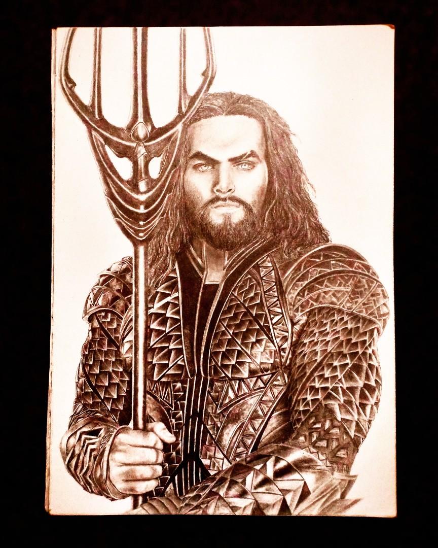 Aquaman Dcu Portrait Pencil Drawing Design Craft Artwork On Carousell Aquaman Dcu Portrait Pencil Drawing Design Craft Artwork On Carousell
