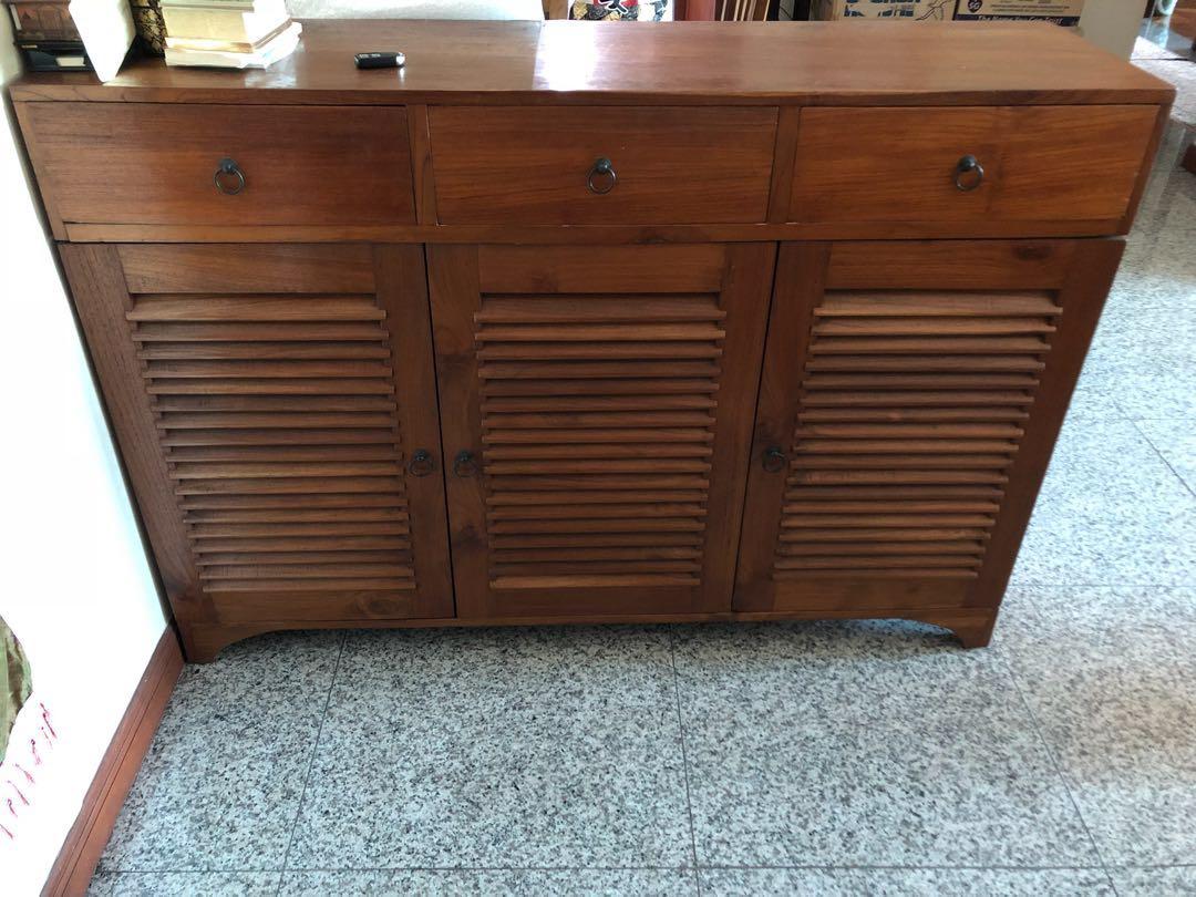 Teak 2024 shoe cabinet