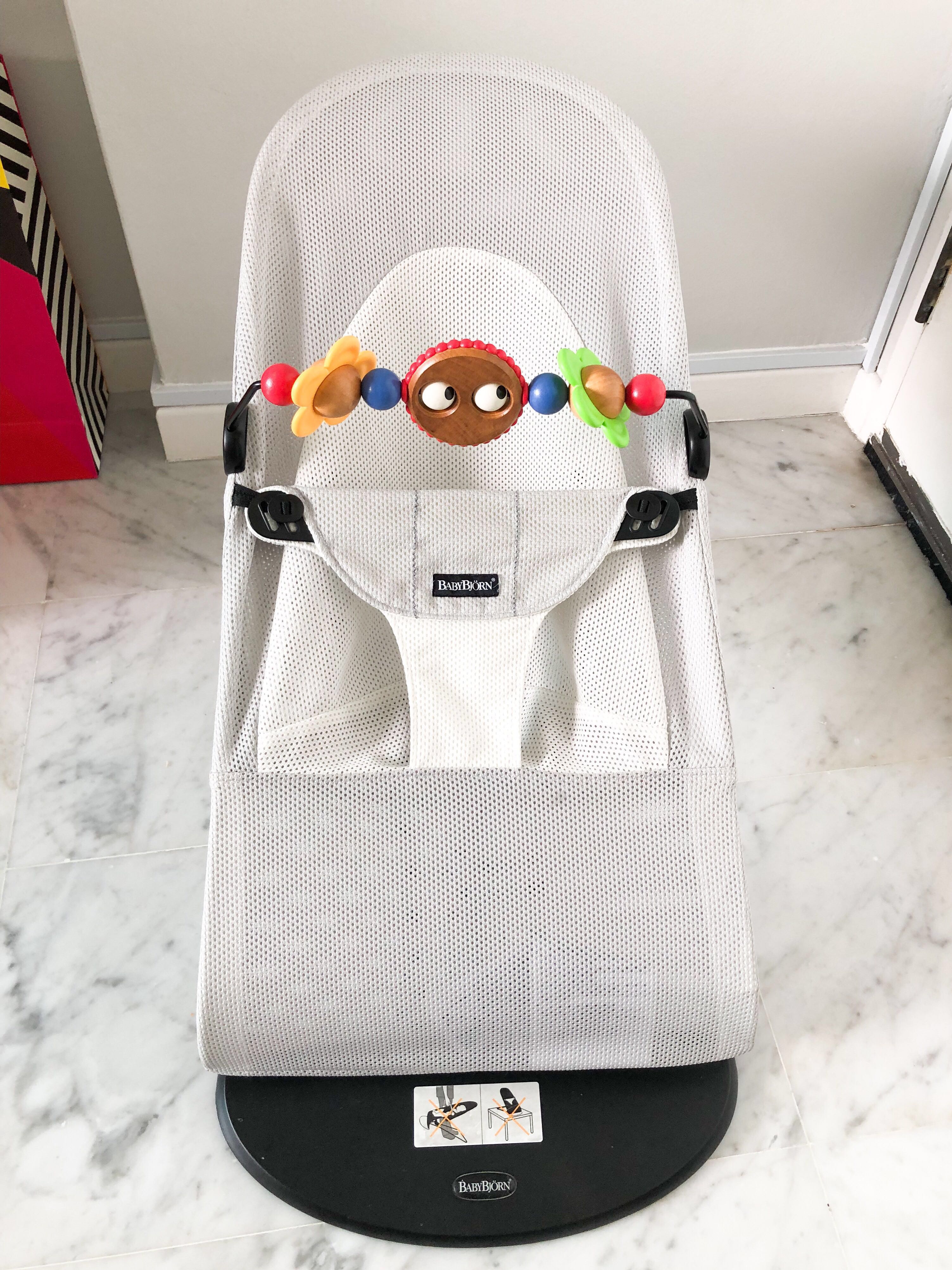 Baby bjorn bouncer silver mesh best sale