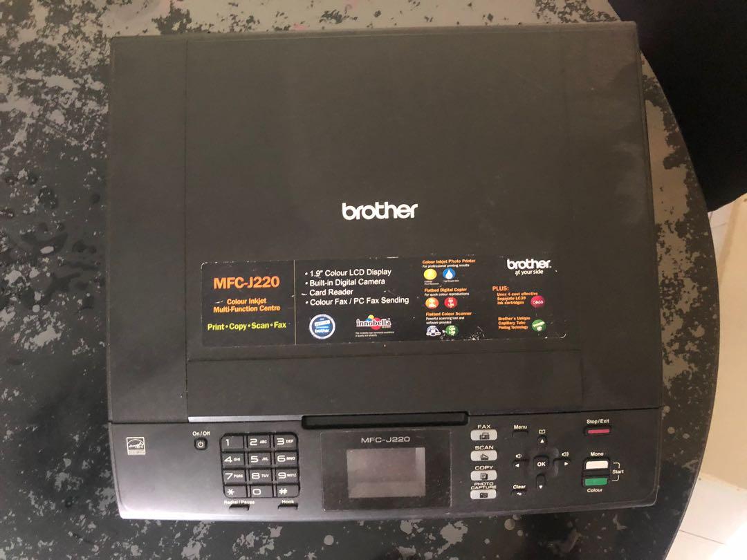 brother printer/scanner mfc-j220 (only can scan, cannot print)