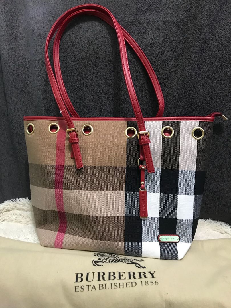 Burberry Bag with Scarf, Luxury, Bags 