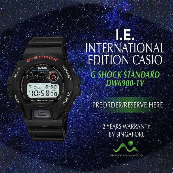 Casio International Edition G Shock Classic Dw 6900 1v Men S Fashion Watches On Carousell