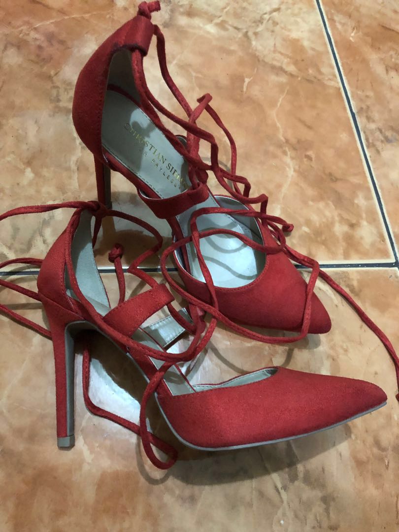 Christian Siriano Red shoes, Women's 