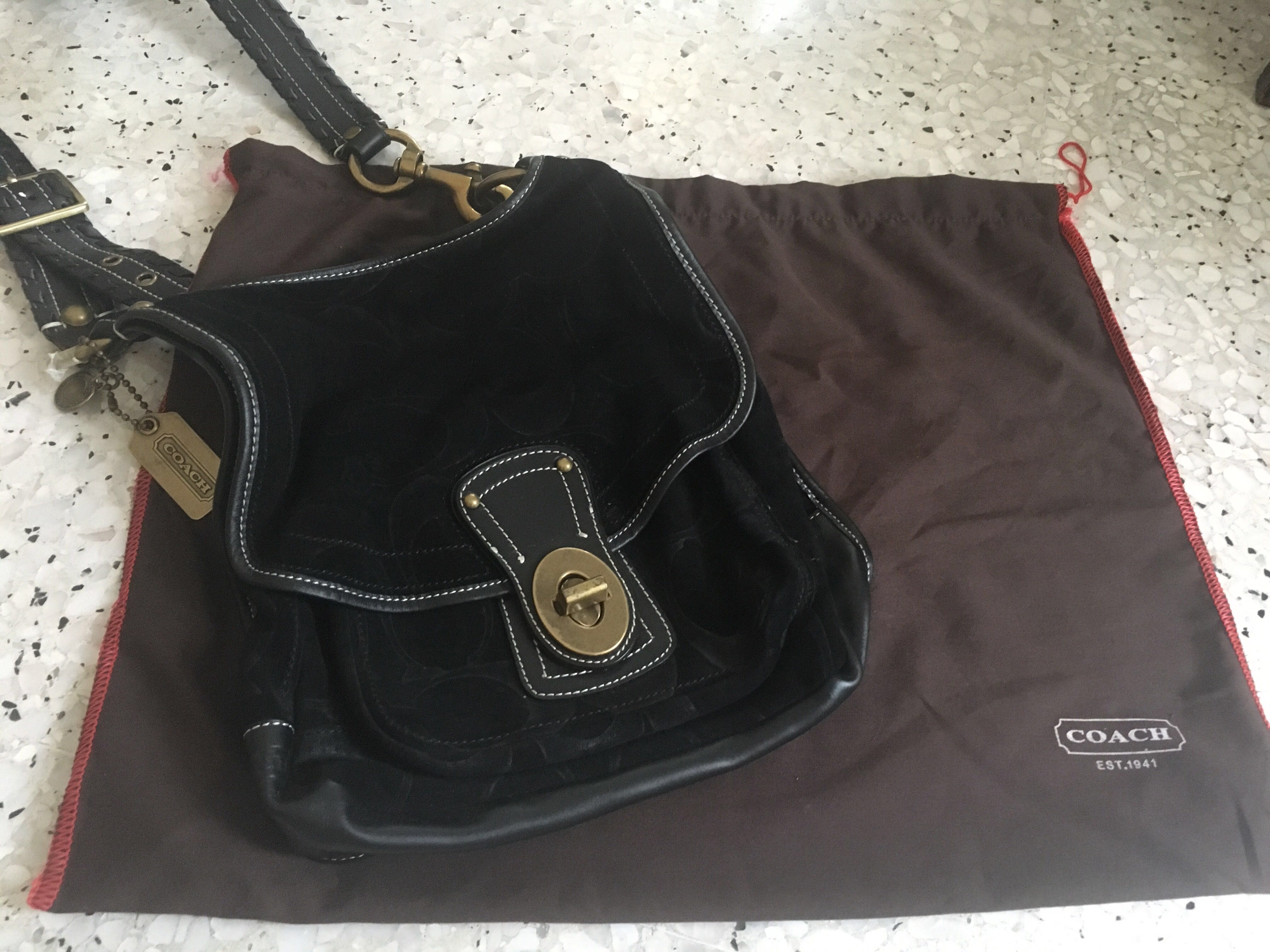 Uk Coach Black Sling Bag 673d7 89a0b