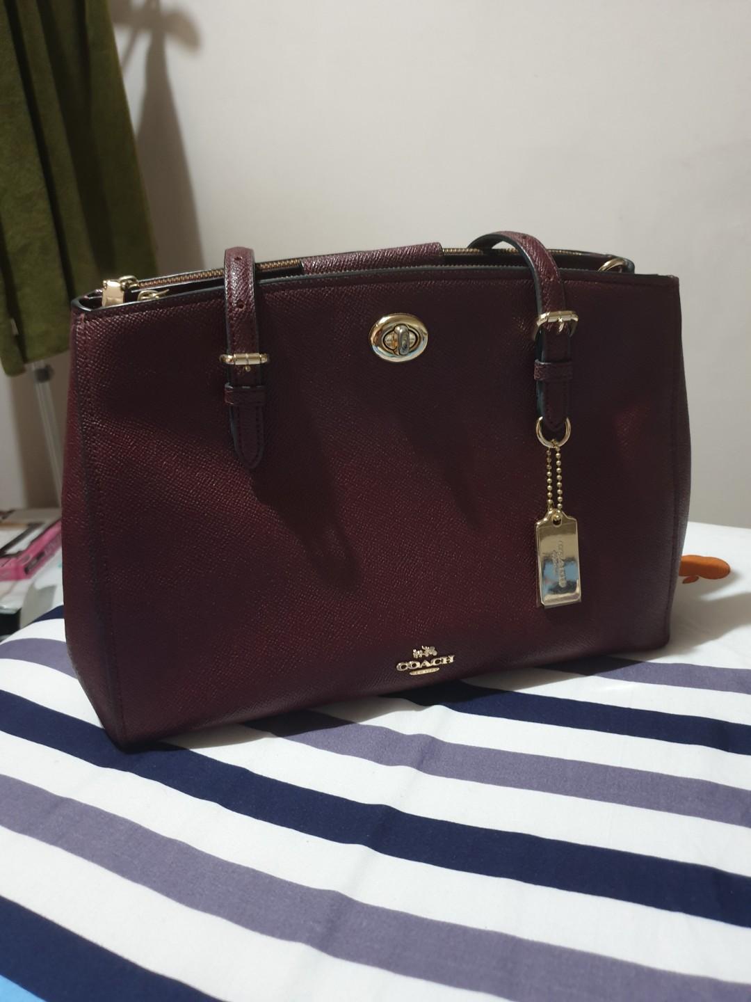 coach maroon bag