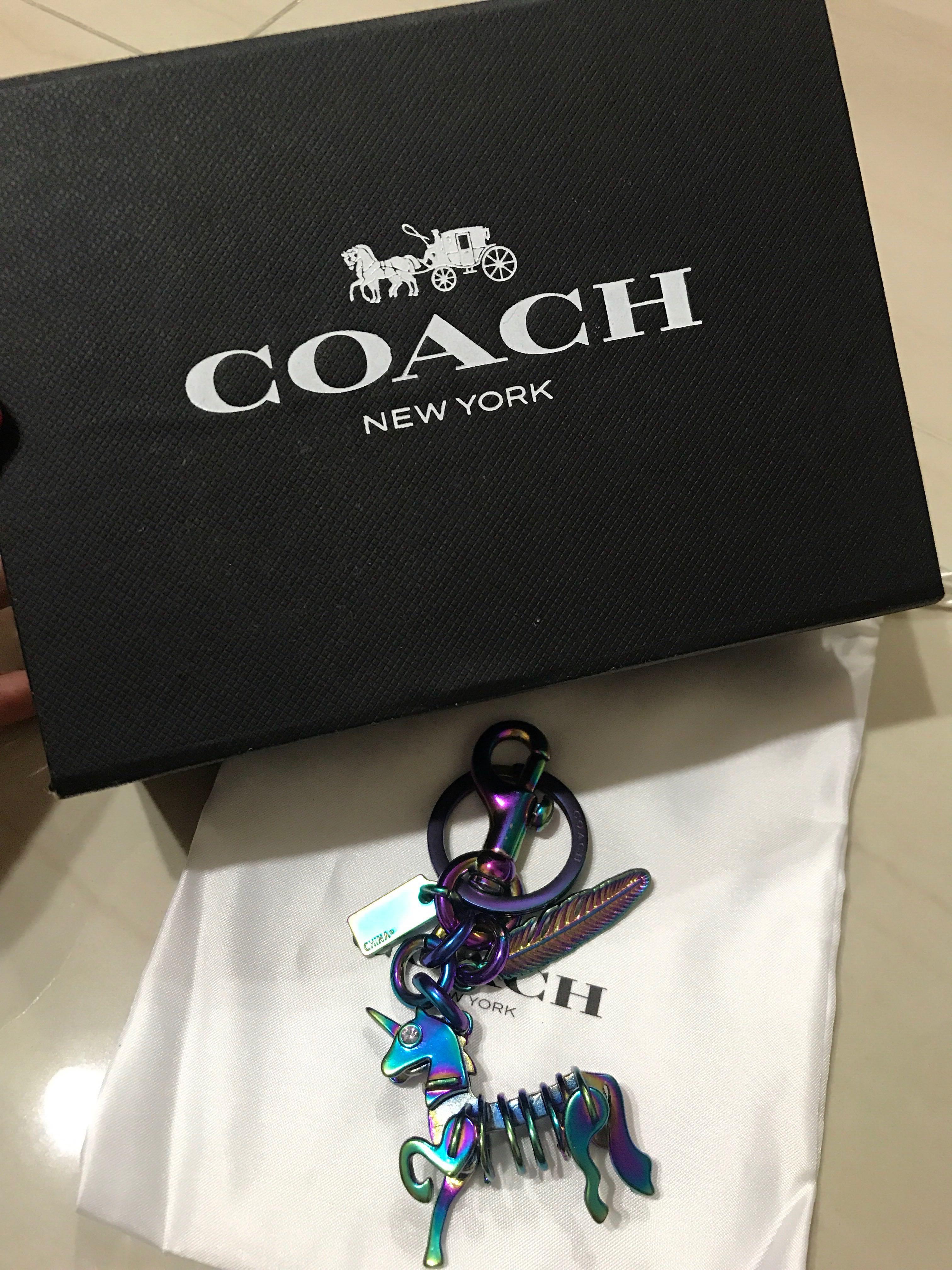 Coach unicorn keychain sale