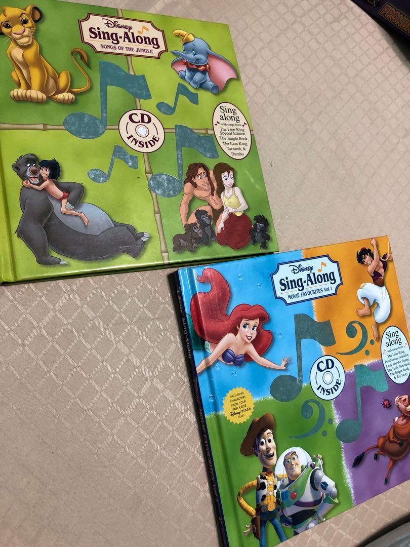 Disney Sing Along Books With Cd Hobbies Toys Books Magazines Children S Books On Carousell