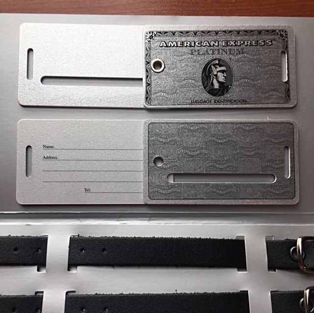 american express platinum luggage tags