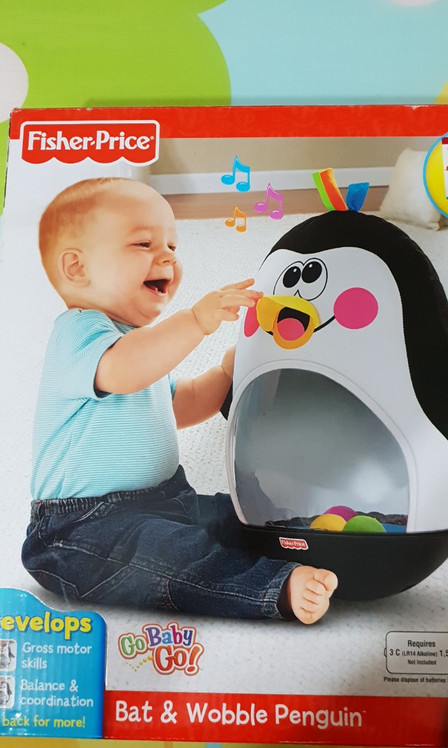Fisher Price (Bat & Wobble Penguin), Babies & Kids, Babies & Kids