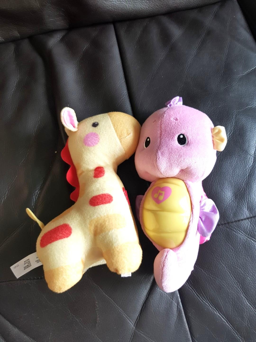 fisher price soothe and glow giraffe pink