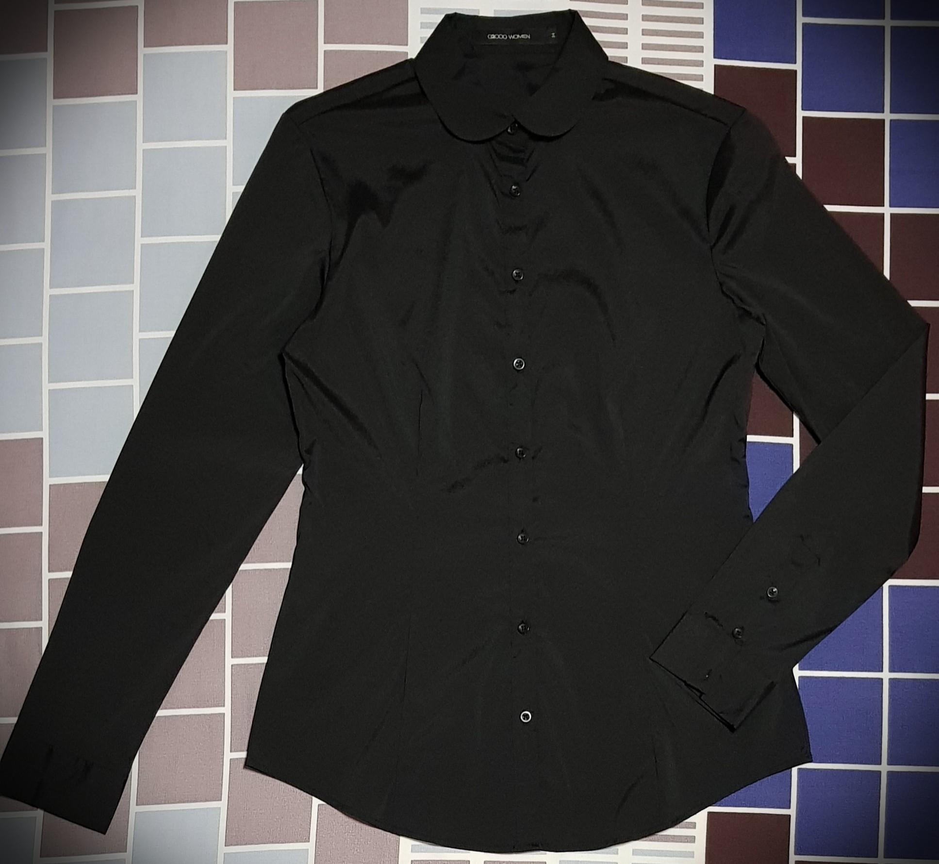 ladies black dress tops