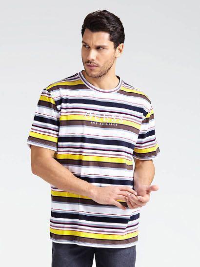 Guess stripe motif outlet