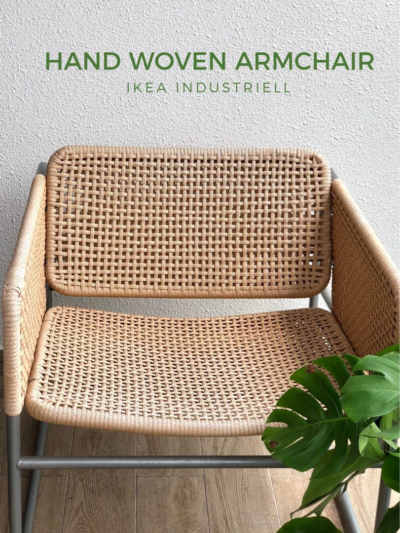 Hand Woven Chair (rattan style), Furniture & Home Living, Furniture