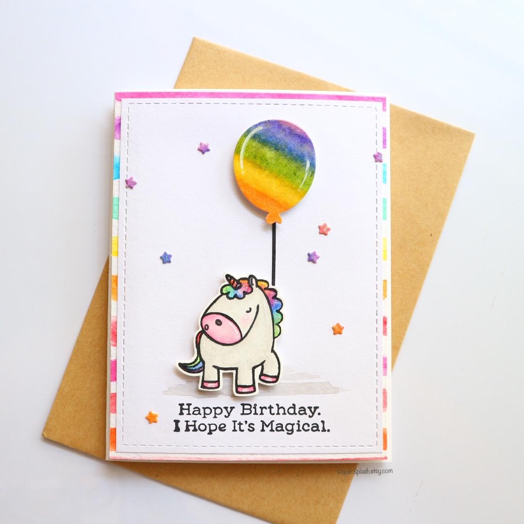 Handmade Unicorn Birthday Card Design Craft Handmade Craft On