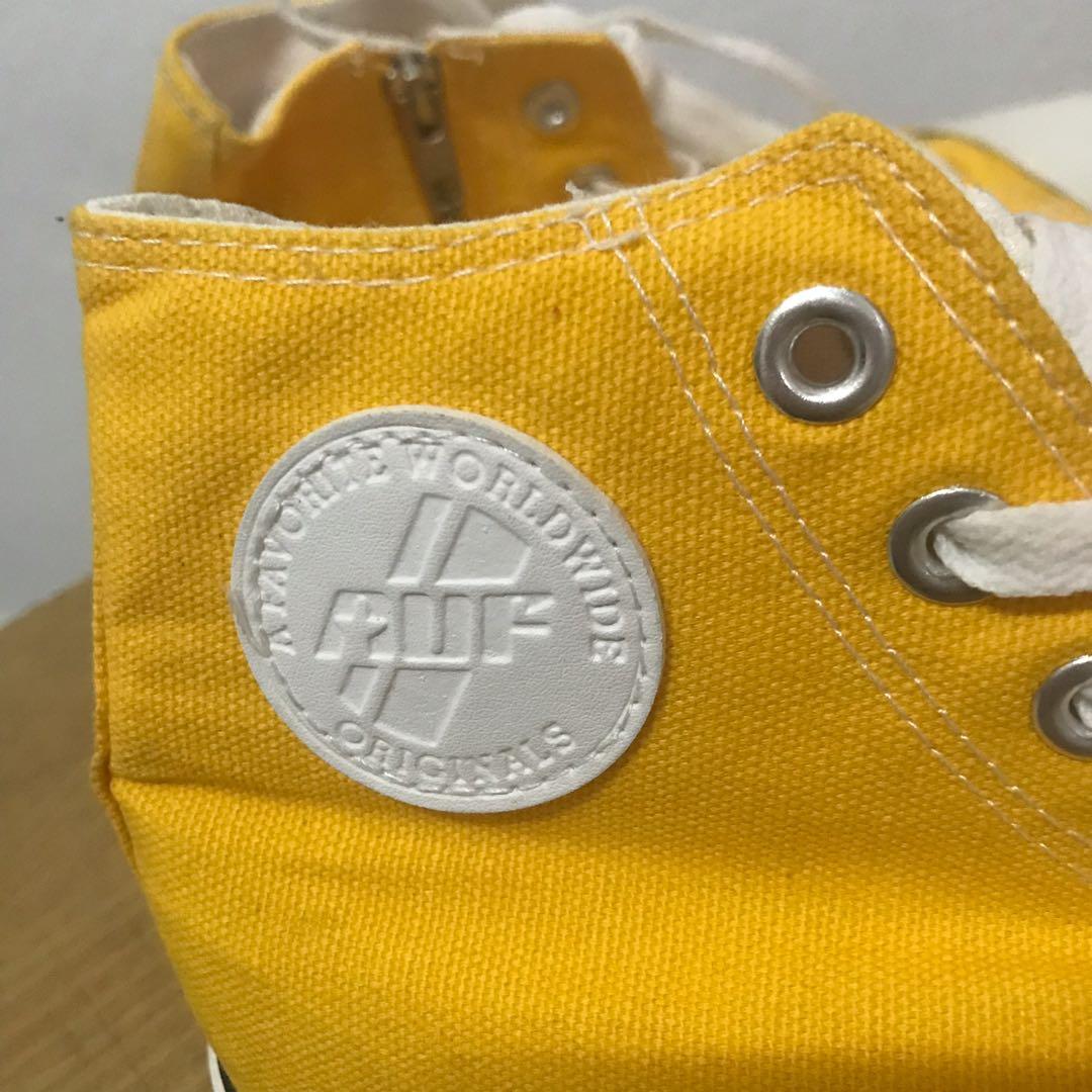high top yellow sneakers