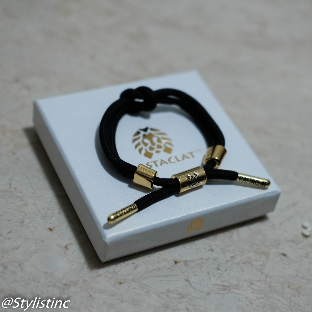 Instocks Rastaclat Knotaclat Jet Black Bracelet Women s Fashion Jewelry Organisers Bracelets on Carousell