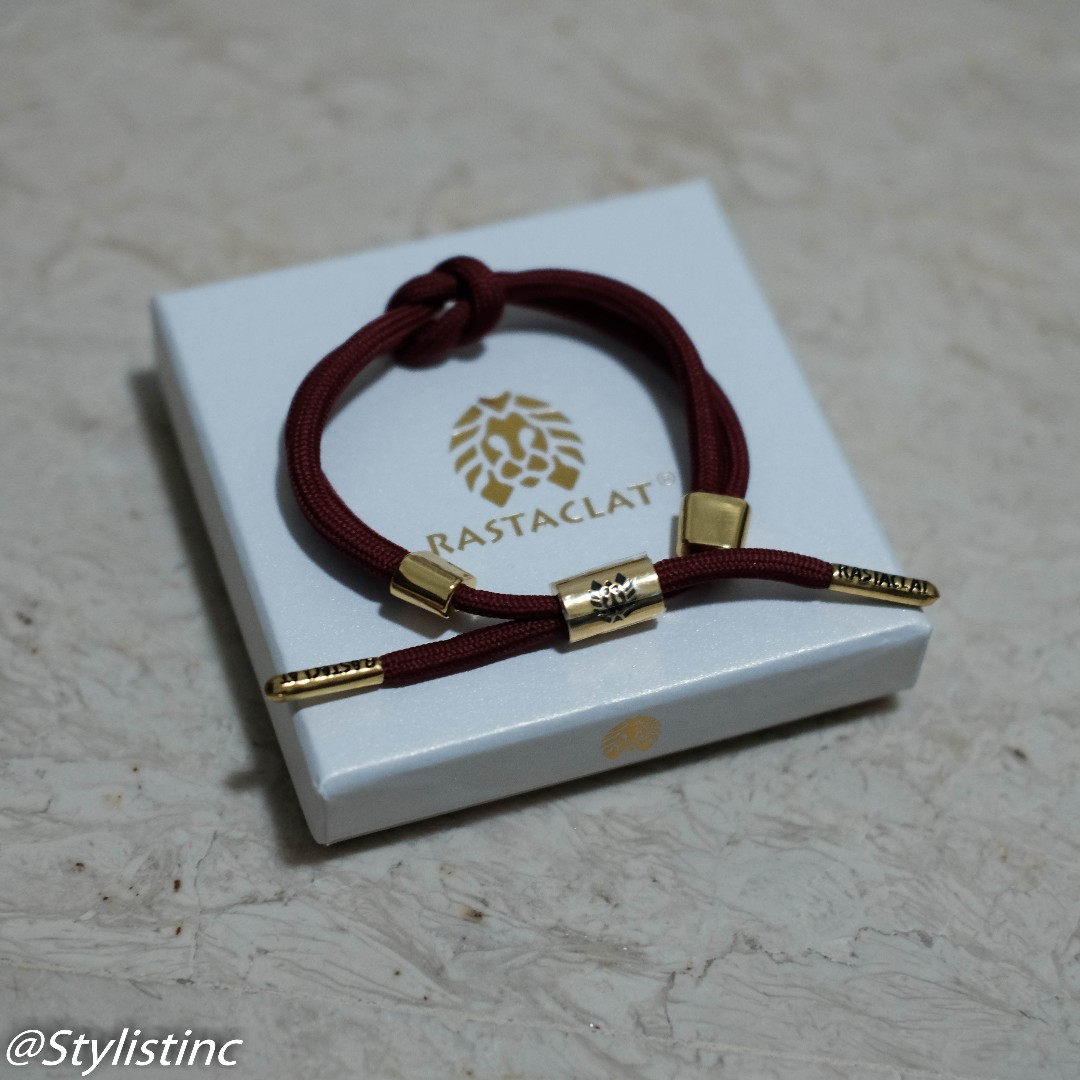 Instocks Rastaclat Knotaclat Rose Maroon Bracelet