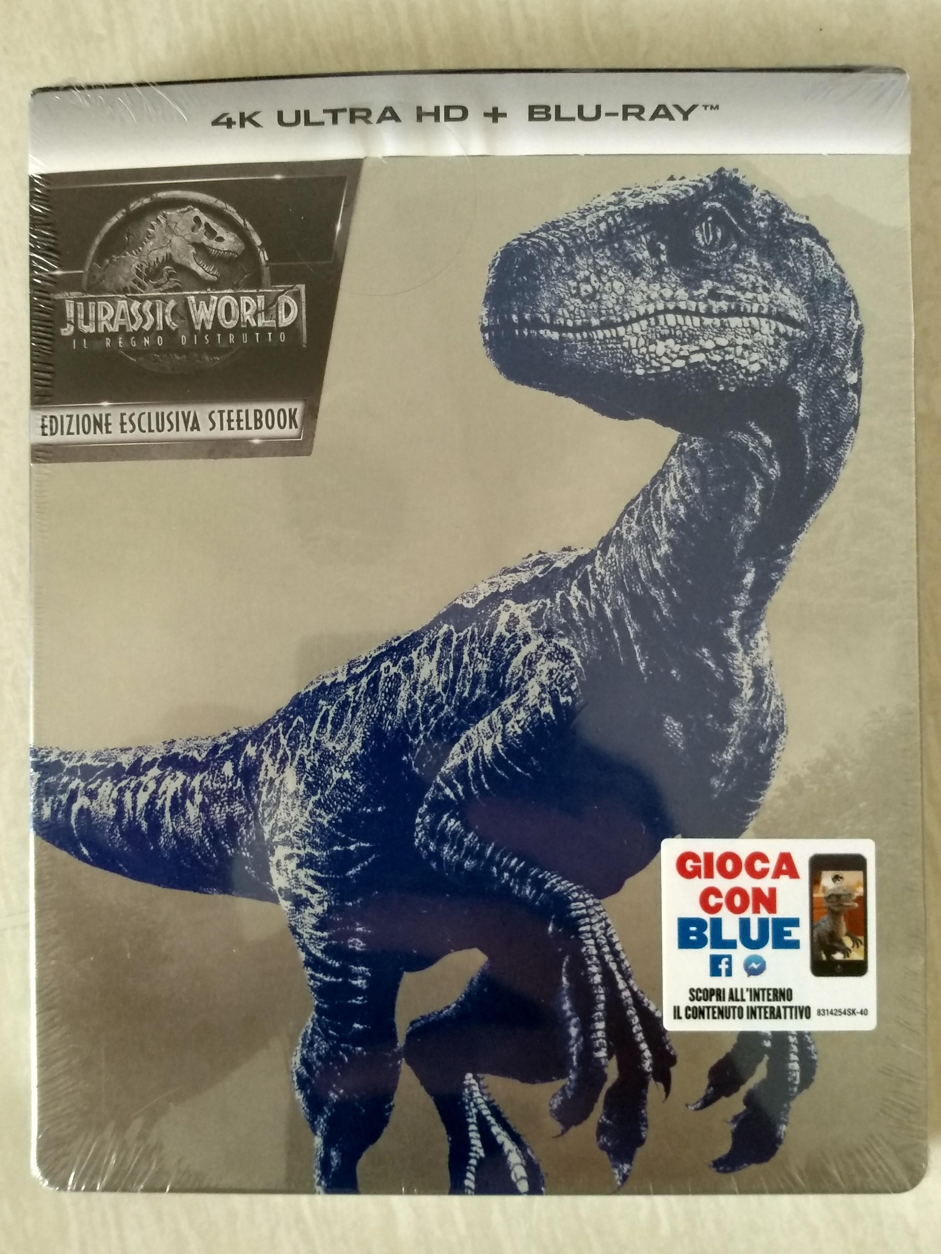 Jurassic World Fallen Kingdom 4k Steelbook Ultrahd Blu Ray