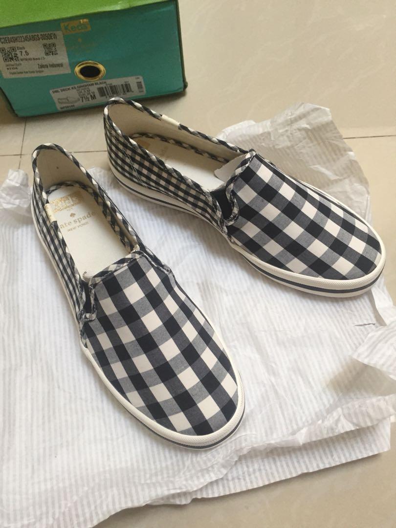 Keds Black And White Gingham Shoes Kate Spade Gingham Keds