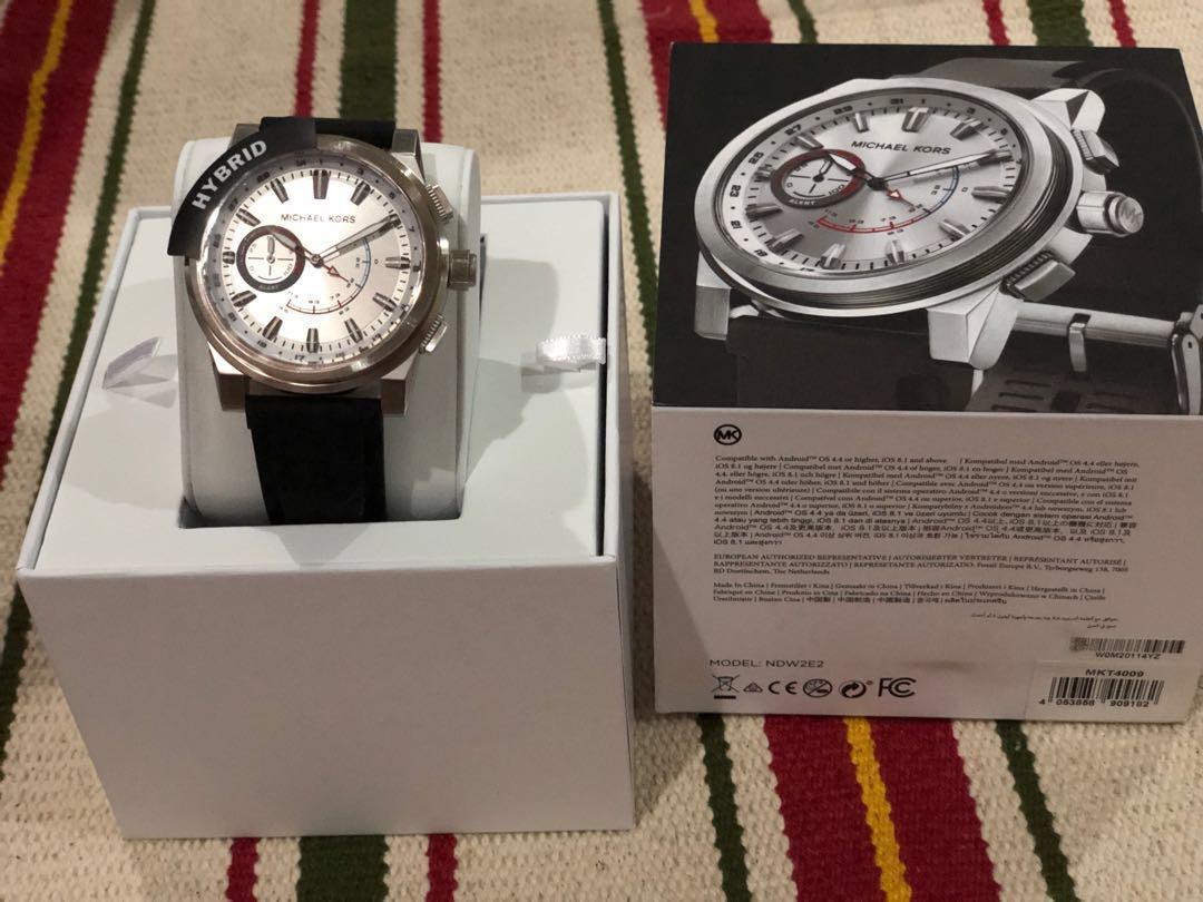 Michael Kors Access Grayson Black Silicone Hybrid Smartwatch