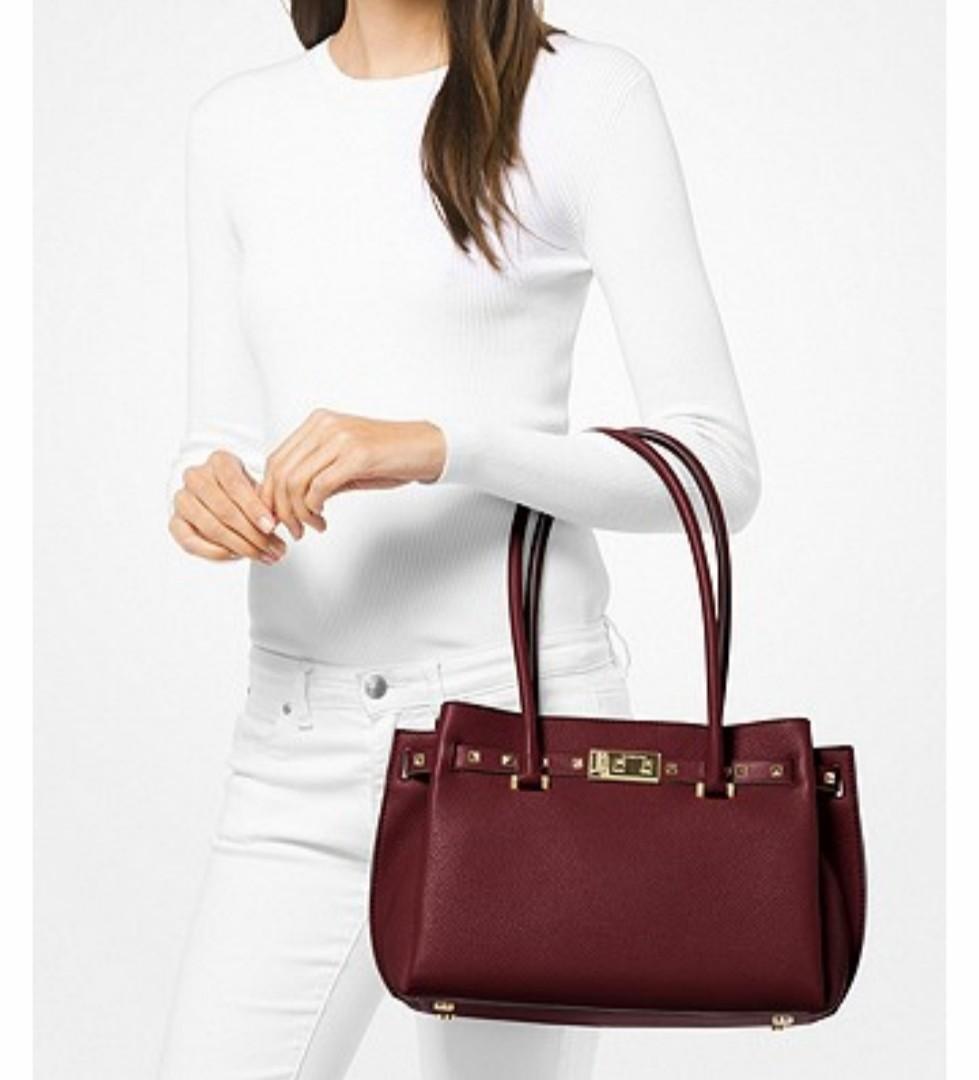 Addison medium pebbled leather tote clearance