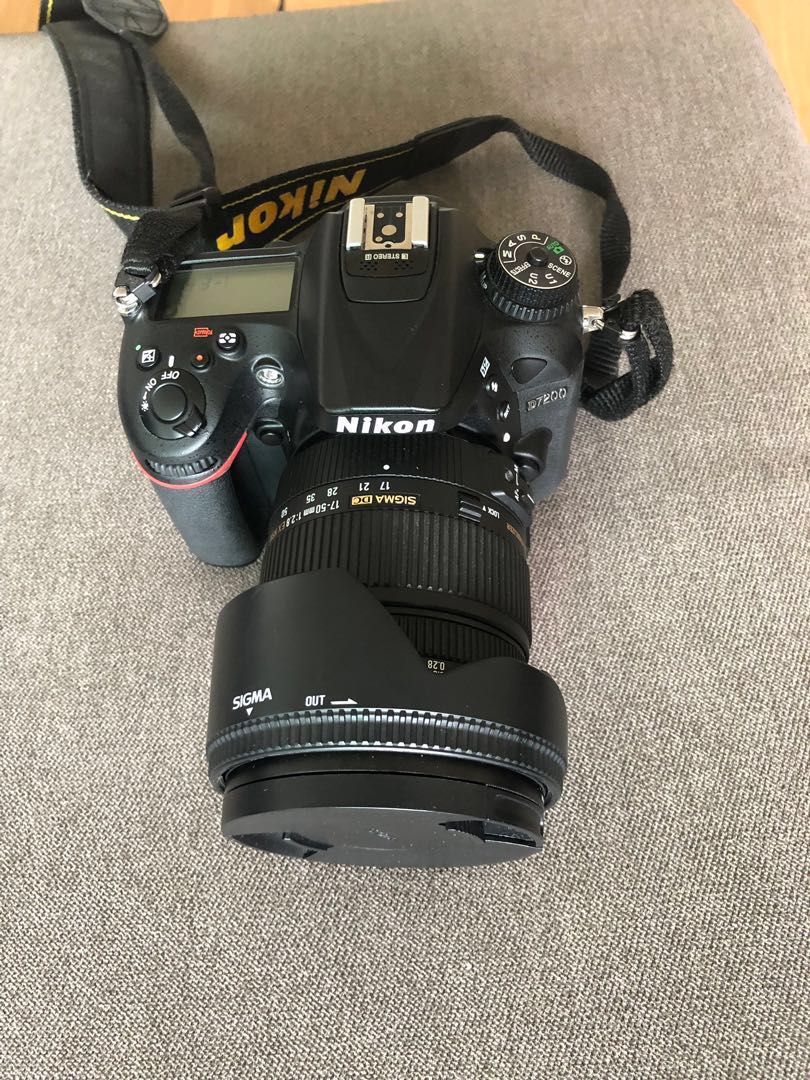 Nikon D7200 with sigma 17-50mm f2.8, Photography, Cameras on Carousell