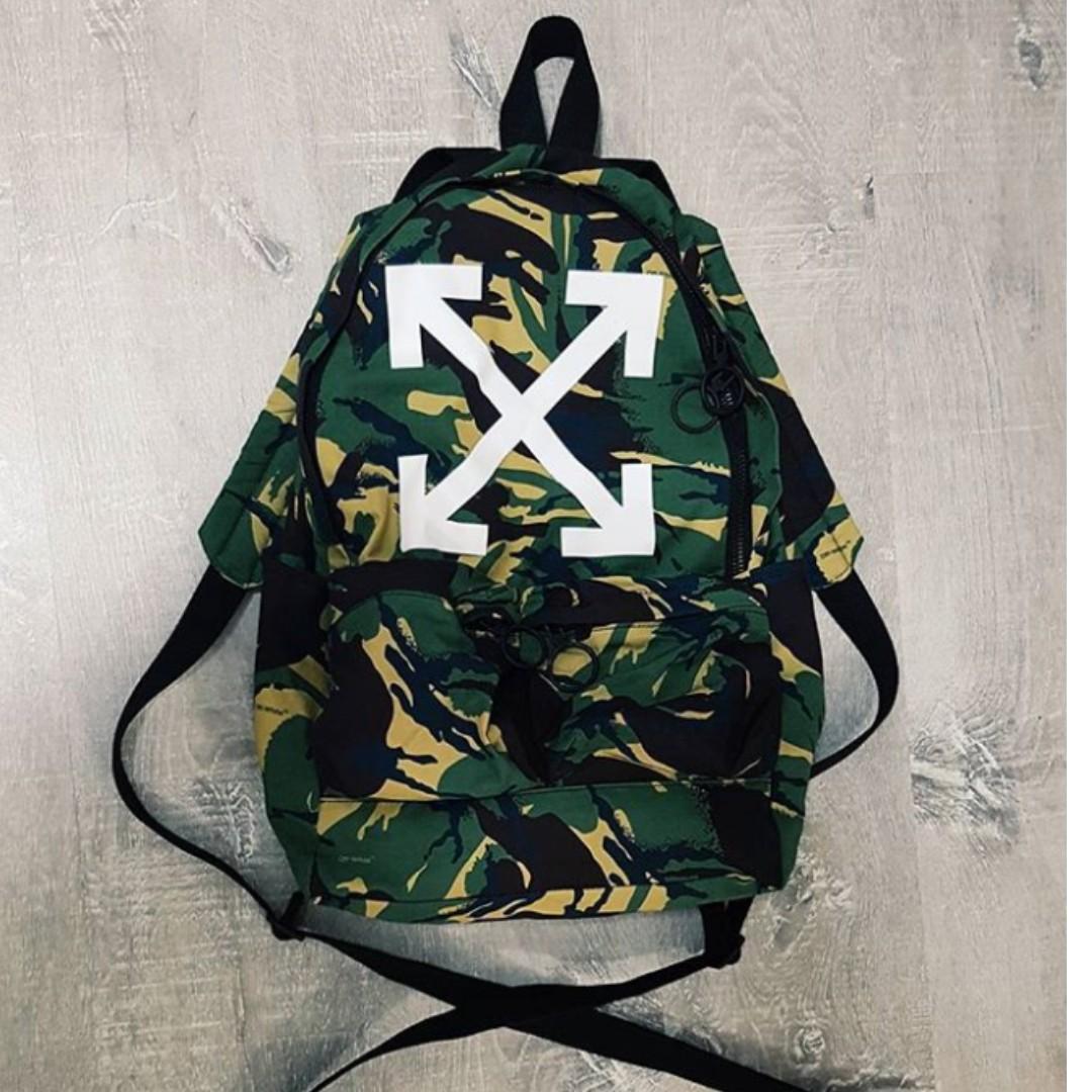 Camo off white backpack clearance