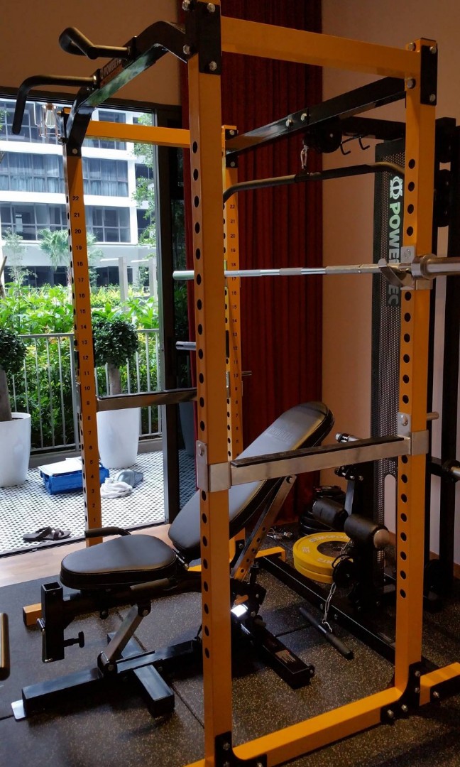 Powertec power rack with lat tower 2025