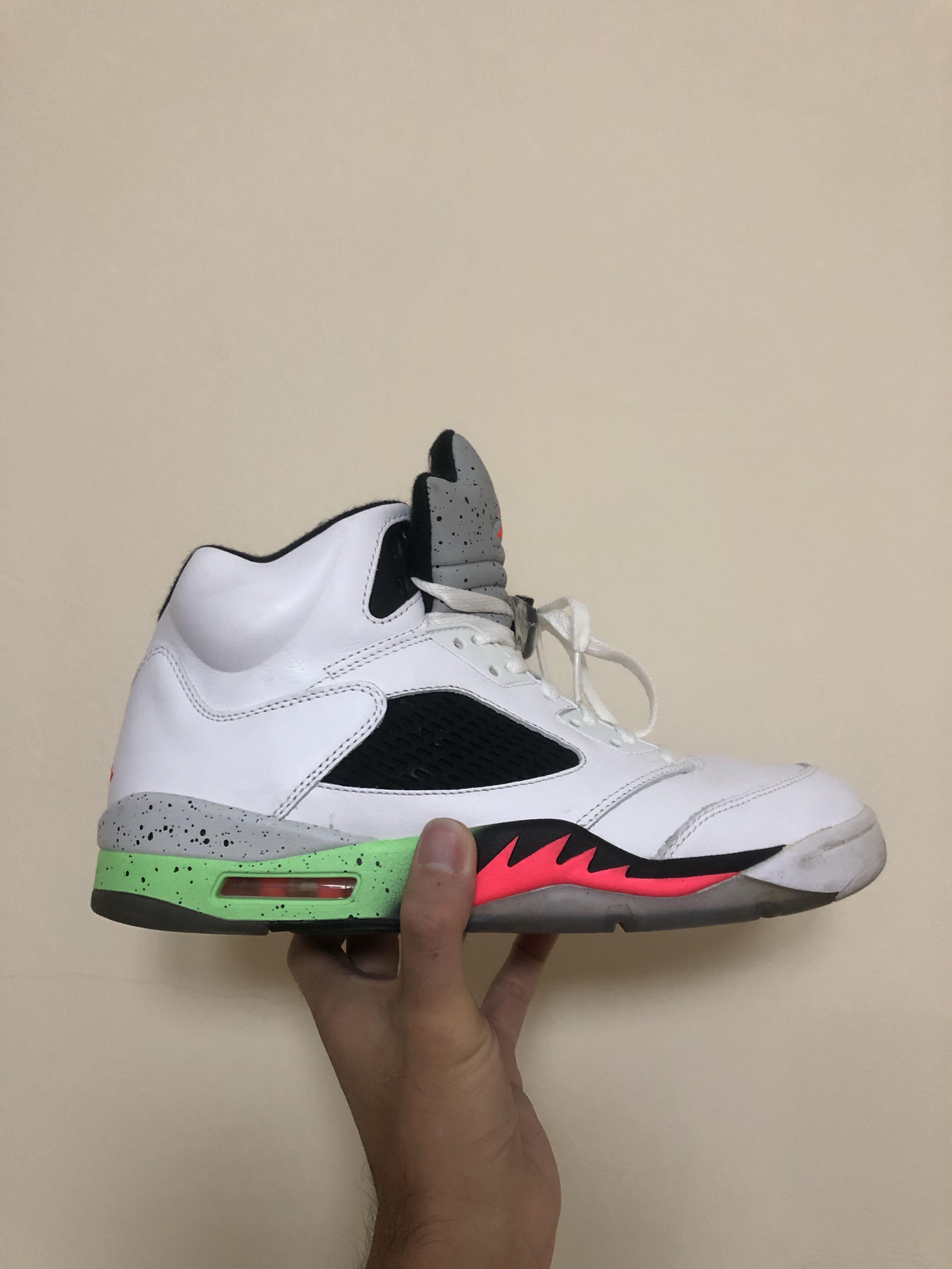 PRE LOVED USED Air Jordan Retro 5 POISON GREEN rm380 100