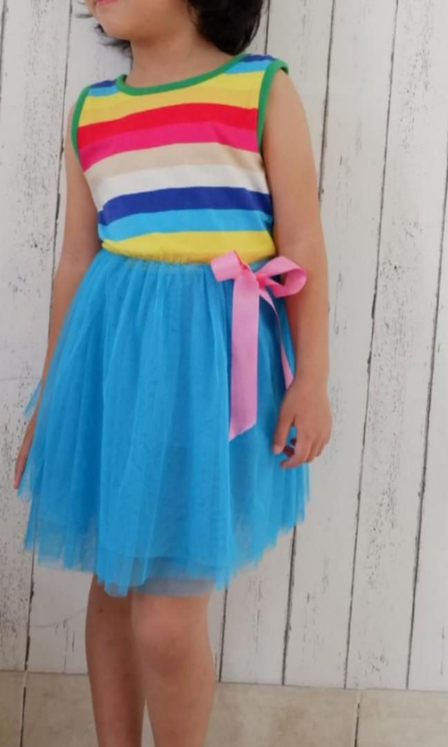 Rainbow Dress Bayi Anak Baju Anak Perempuan 1 Hingga 3 Tahun