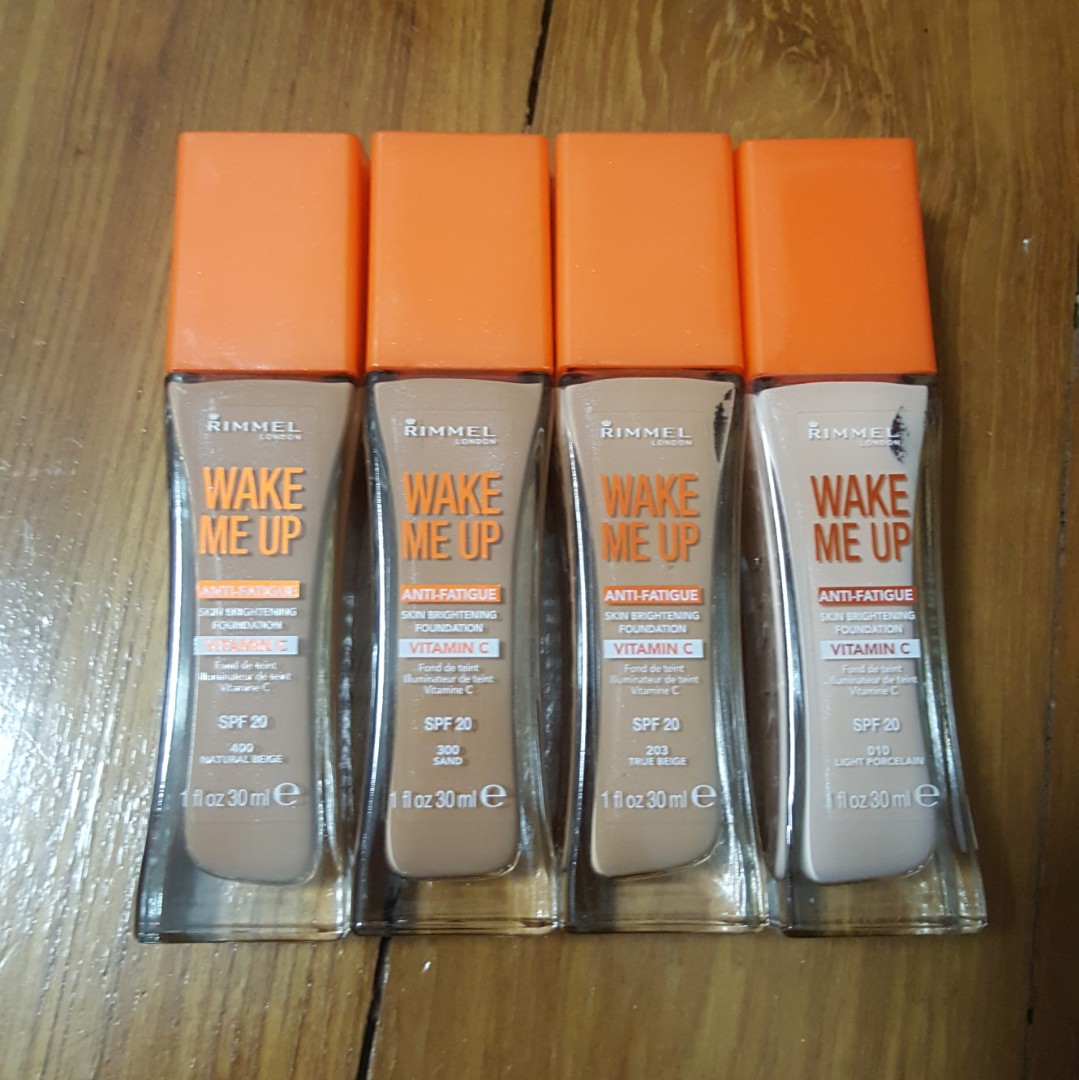 Rimmel London Wake Me Up Anti Fatigue Foundation Health Beauty Makeup On Carousell