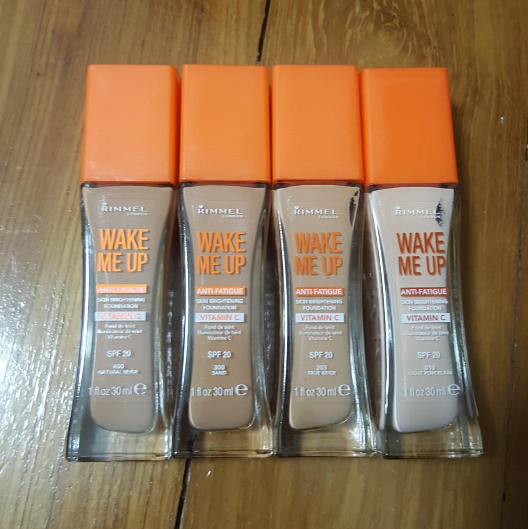 New Rimmel Wake Me Up Foundation 30ml Various Shades Health Beauty Makeup On Carousell