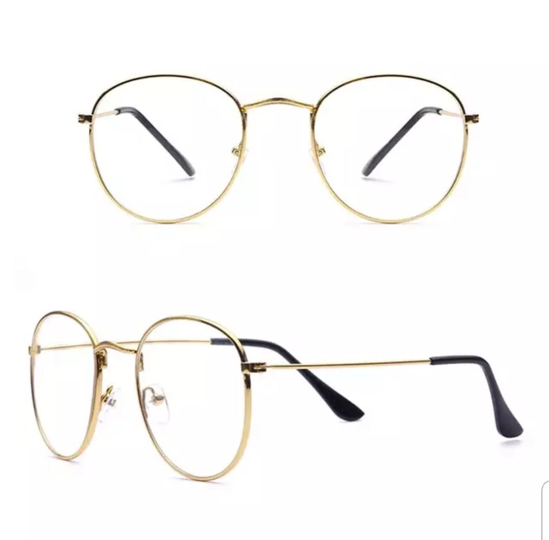 gold frame non prescription glasses