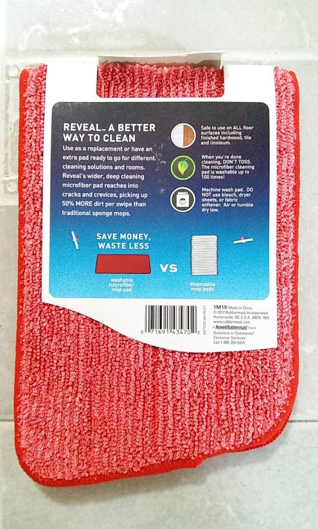 Rubbermaid 1M19 Reveal Mop Cleaning Pad