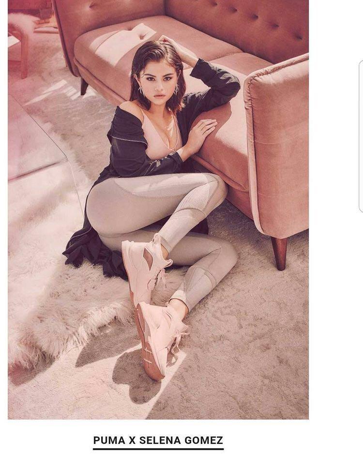 Selena Gomez x Puma Taupe Leggings, Women's Fashion, Bottoms, Other Bottoms  on Carousell