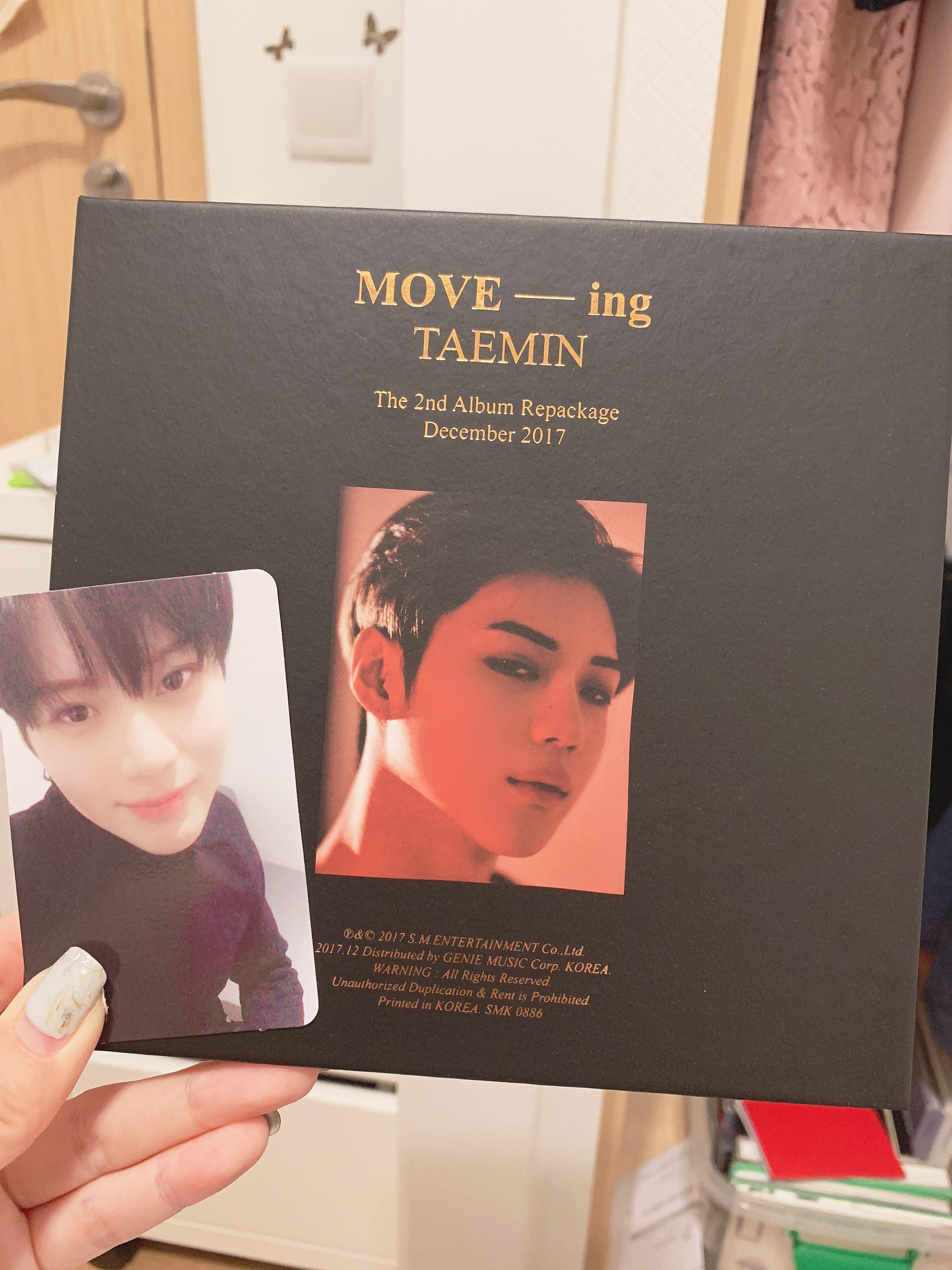 Shinee Taemin Move Ing 2nd Album Repackaged Hobbies Toys Memorabilia Collectibles K Wave On Carousell