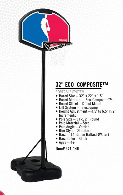 Spalding portable Basketball system, Sports Equipment, Sports & Games