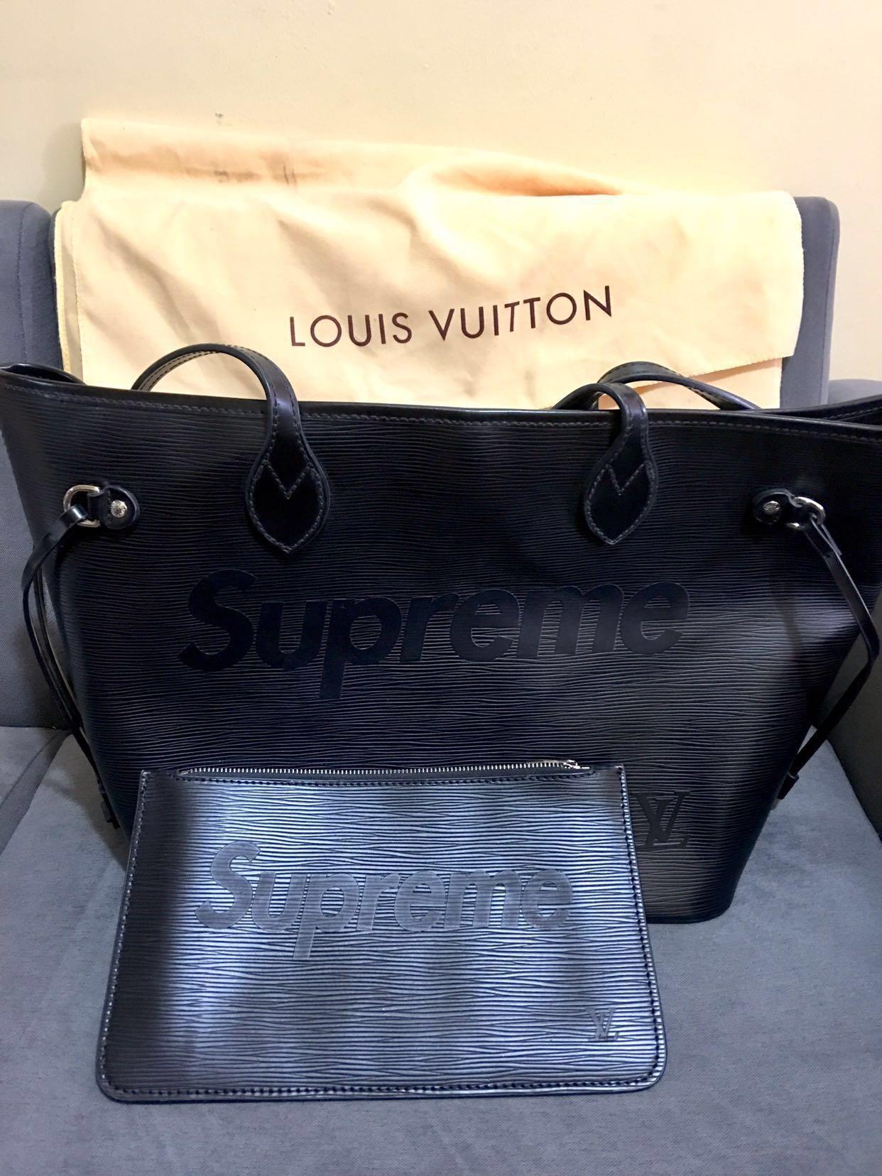 Supreme GM Neverfull Epi Leather Black Shoulder Bag, Women's Fashion, Bags  & Wallets, Shoulder Bags on Carousell