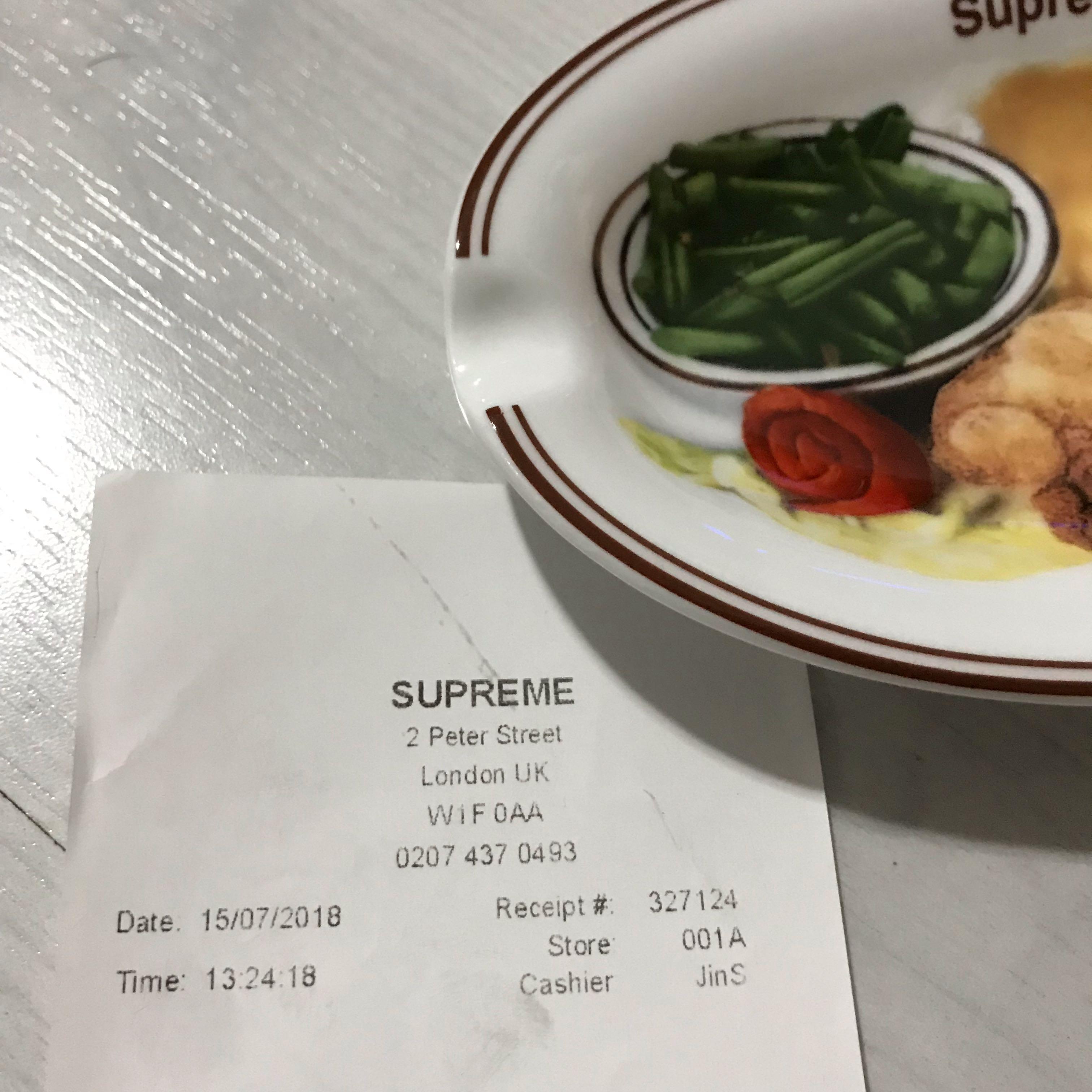 Supreme chicken dinner ashtray top