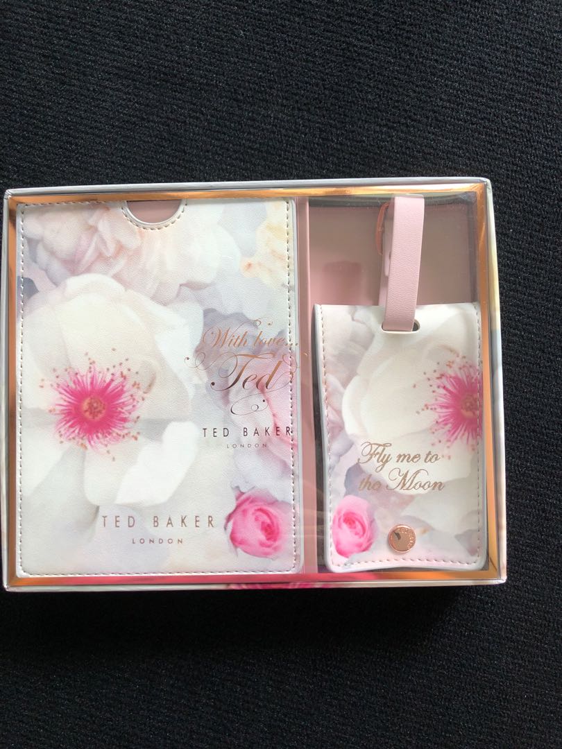 ted baker luggage tag and passport holder