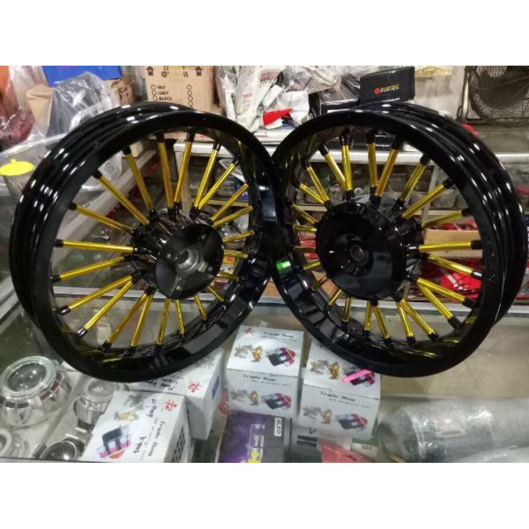 Velg Tapak Lebar For Matic Merk Power Palang Andong Varia Vario 125 150 Xeon Mio J Soul Gt Dll