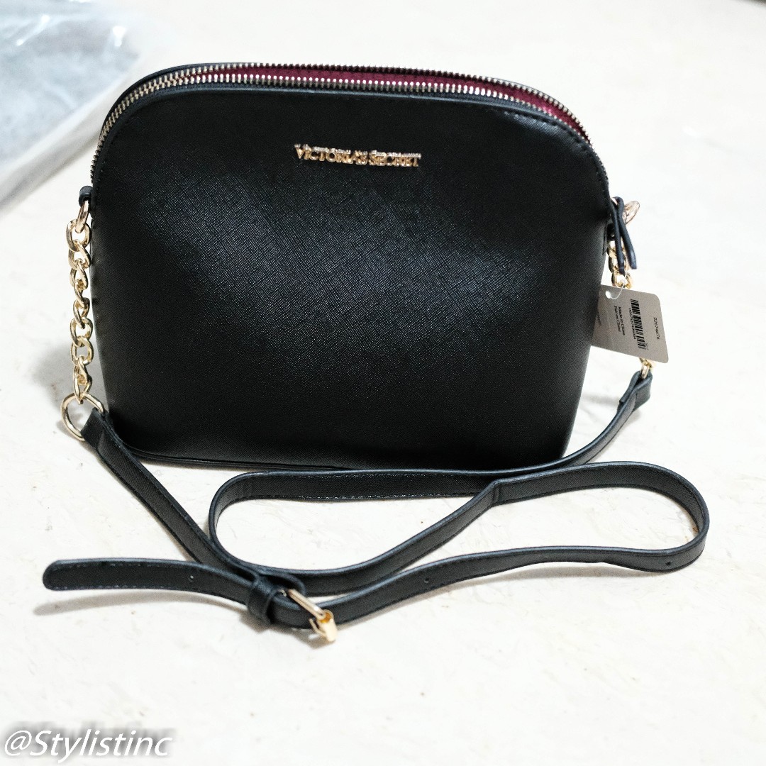 Victoria Secret Sling Bag  Sling bag, Bags, Black sling bag