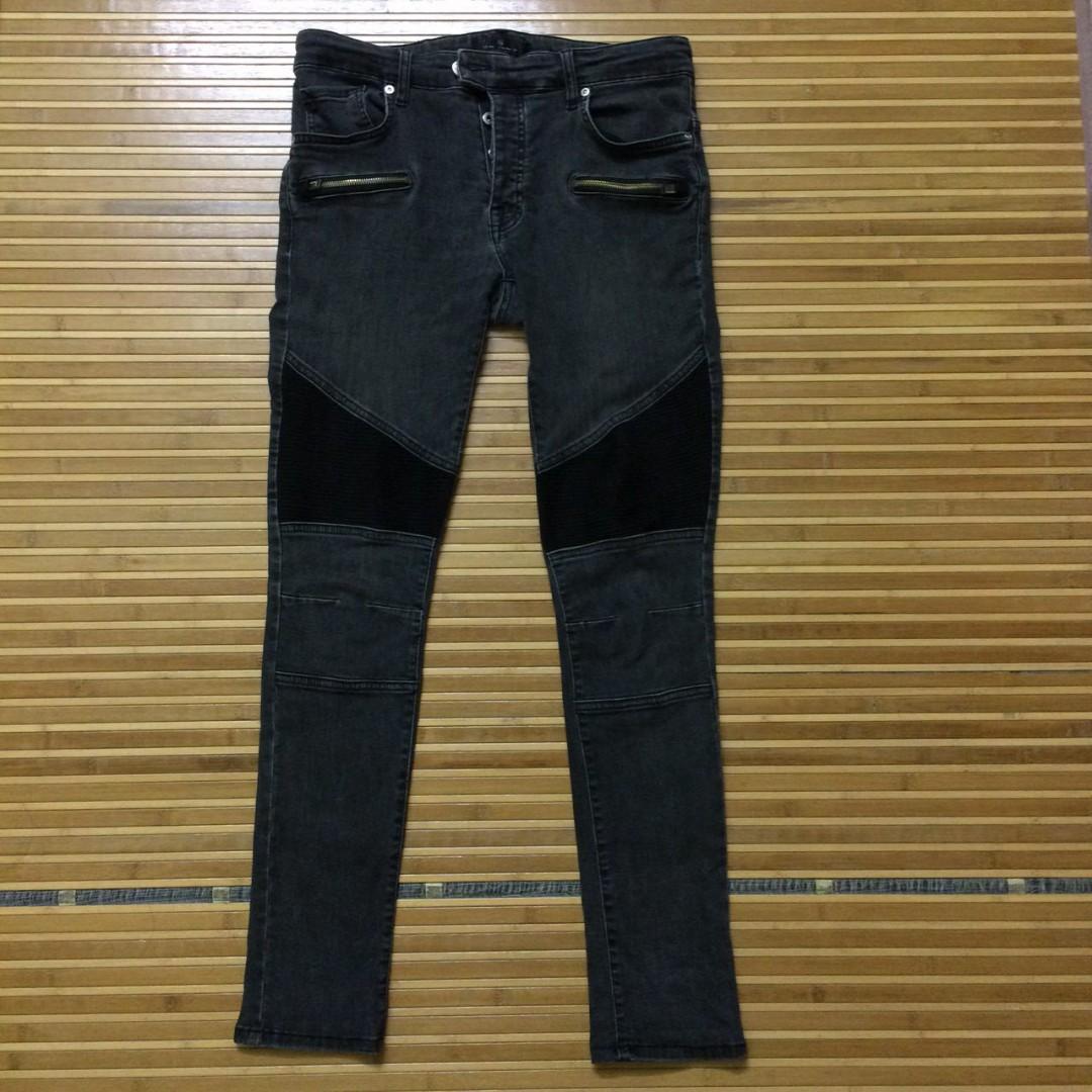 Zara Man Biker Skinny Jeans, Men'S Fashion, Bottoms, Jeans On Carousell