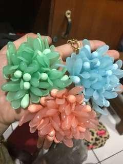 Kalung bunga 3 warna