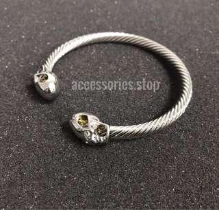 🔥INSTOCK | Ancient Skull Metal Bracelet (Silver)