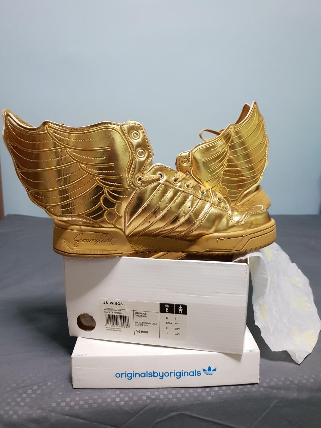 Adidas wing shoes gold hot sale