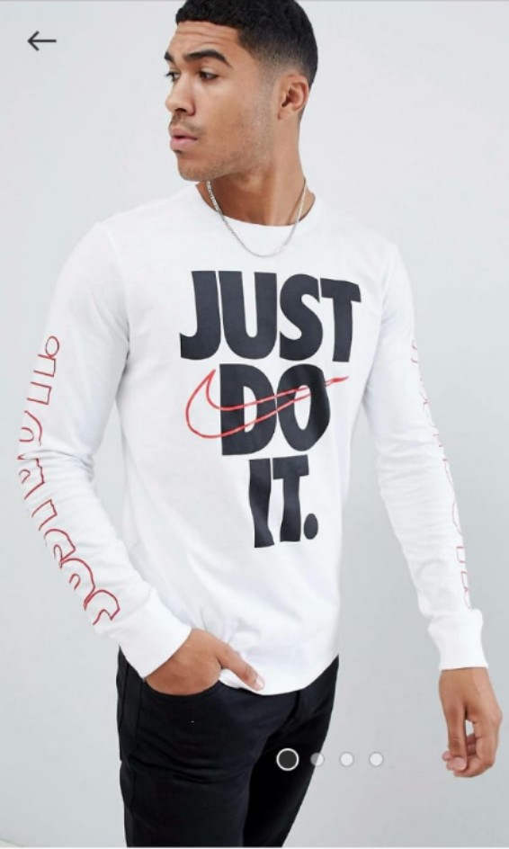asos nike top