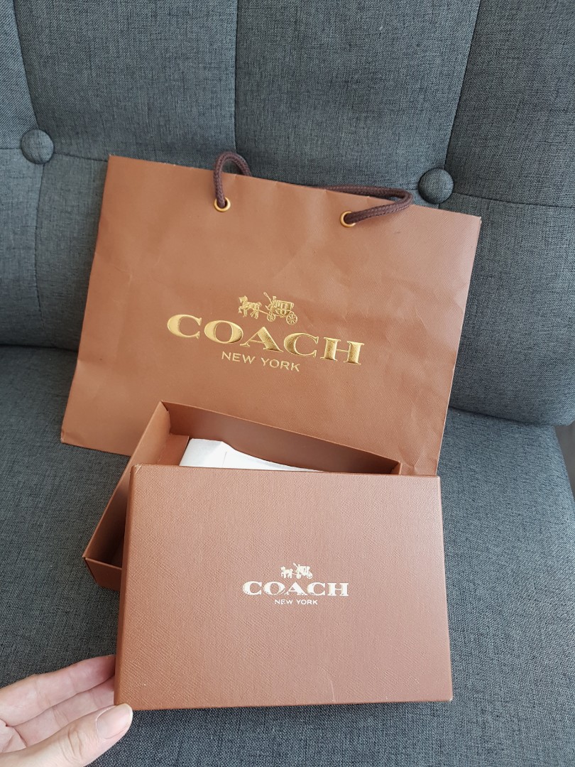 Authentic coach paper bag store