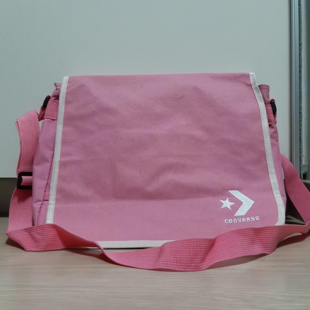 pink converse messenger bag